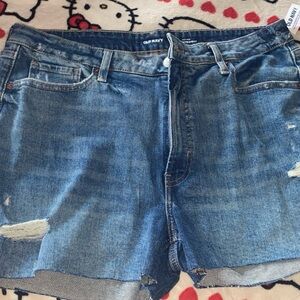 Old Navy Women's Distressed Blue Jean Shorts